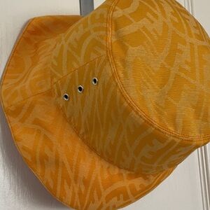 Fendi Yellow Monogram Bucket Hat